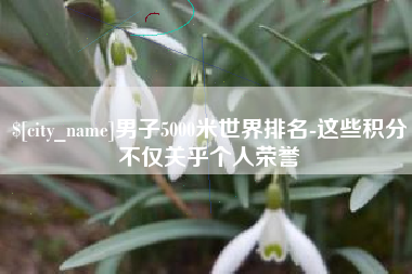 临邑男子5000米世界排名-这些积分不仅关乎个人荣誉
