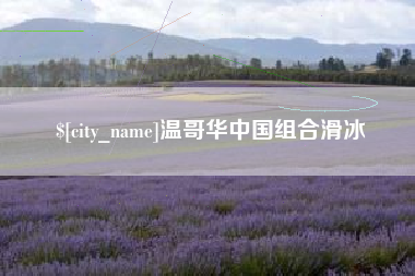 临邑温哥华中国组合滑冰