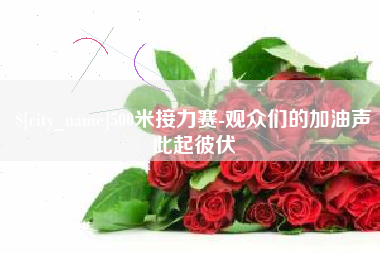 临邑500米接力赛-观众们的加油声此起彼伏
