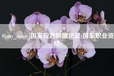 临邑国家应急救援员证(国家职业资格)