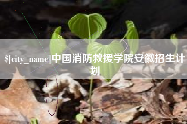 临邑中国消防救援学院安徽招生计划
