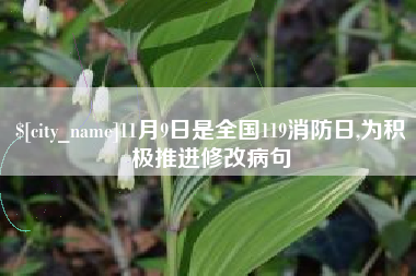 临邑11月9日是全国119消防日,为积极推进修改病句