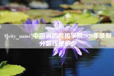临邑中国消防救援学院2020年录取分数线是多少