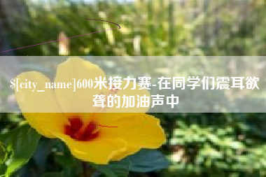 临邑600米接力赛-在同学们震耳欲聋的加油声中