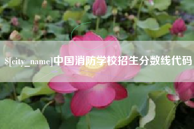 临邑中国消防学校招生分数线代码