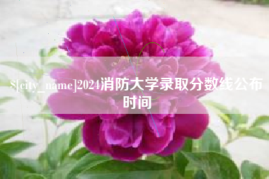 临邑2024消防大学录取分数线公布时间