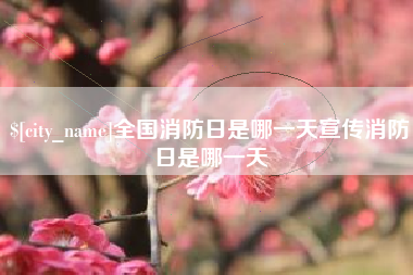 临邑全国消防日是哪一天宣传消防日是哪一天