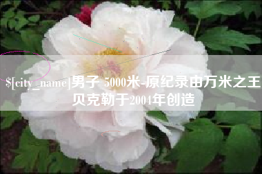 临邑男子 5000米-原纪录由万米之王贝克勒于2004年创造