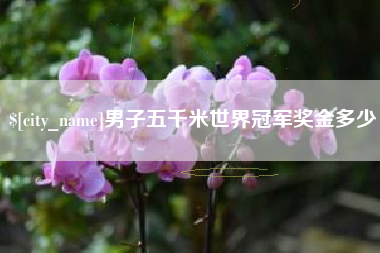 临邑男子五千米世界冠军奖金多少