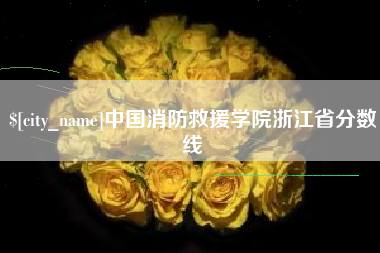 临邑中国消防救援学院浙江省分数线