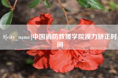 临邑中国消防救援学院视力矫正时间