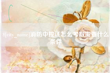 临邑消防中控证怎么考取需要什么条件