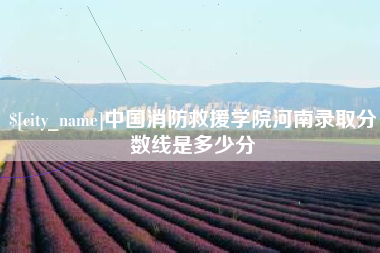 临邑中国消防救援学院河南录取分数线是多少分