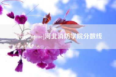 临邑河北消防学院分数线