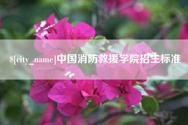 临邑中国消防救援学院招生标准
