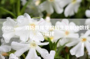 临邑消防救援学院招生录取分数线2020福建
