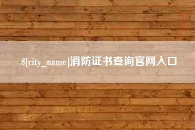 临邑消防证书查询官网入口