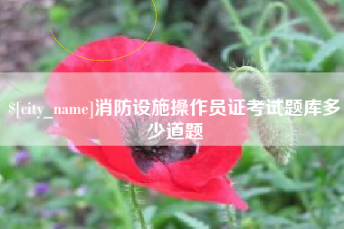 临邑消防设施操作员证考试题库多少道题