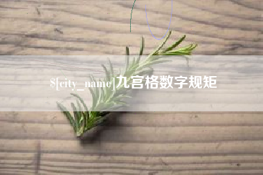 临邑九宫格数字规矩