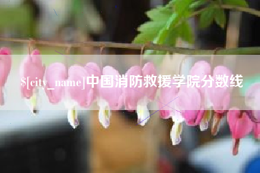 临邑中国消防救援学院分数线