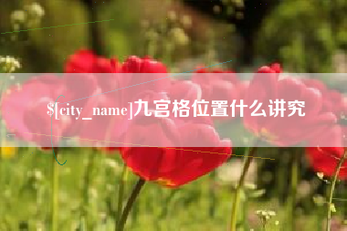 临邑九宫格位置什么讲究